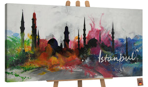 Handgemalte Acrylbilder "Istanbul"