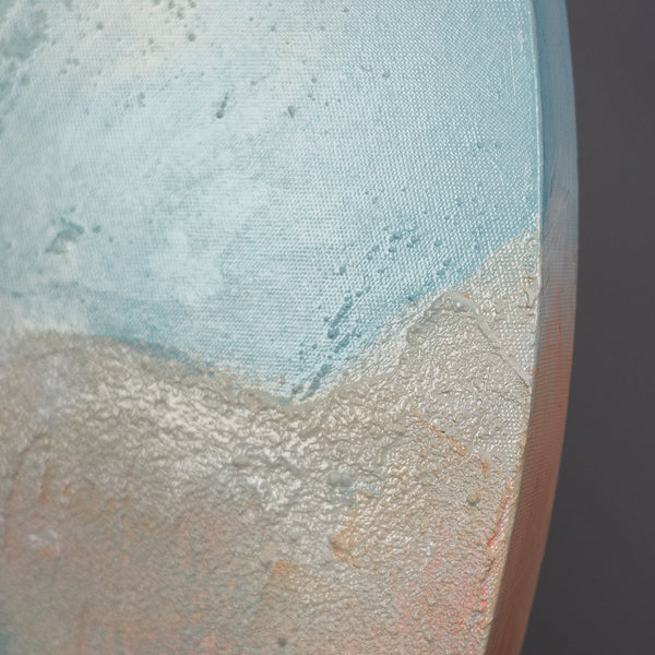 struktur acrylbild leinwand, wanddeko kinderzimmer rund, acrylbilder tiere handgemalt