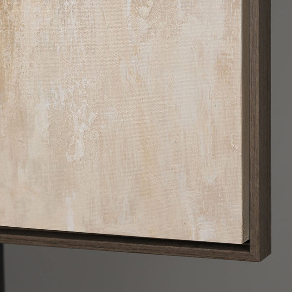 Reliefbild Acrylmalerei beige modern