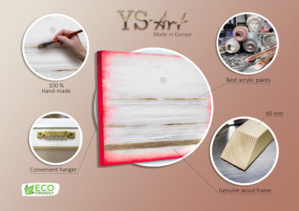 Minimalistisch kunst acrylfarben gemälde "Traum" 100x100cm