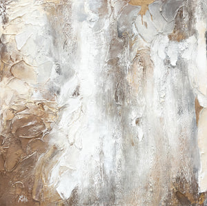 Abstrakte handgemalte leinwandbilder "Weisheit" 100x100 cm