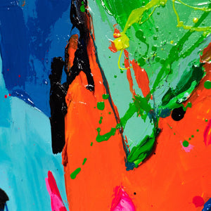 Abstrakte Acrylmalerei Bunt Modern