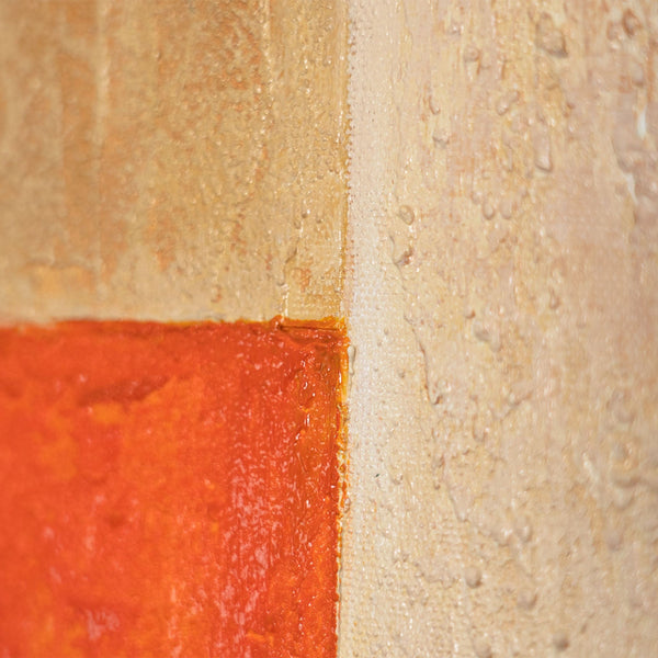 Abstrakte Formen Acrylgemälde beige orange