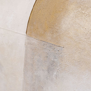 Abstrakte Kunst mit Goldakzent