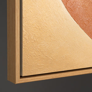 Abstrakte Wandkunst geometrisch handgemalt