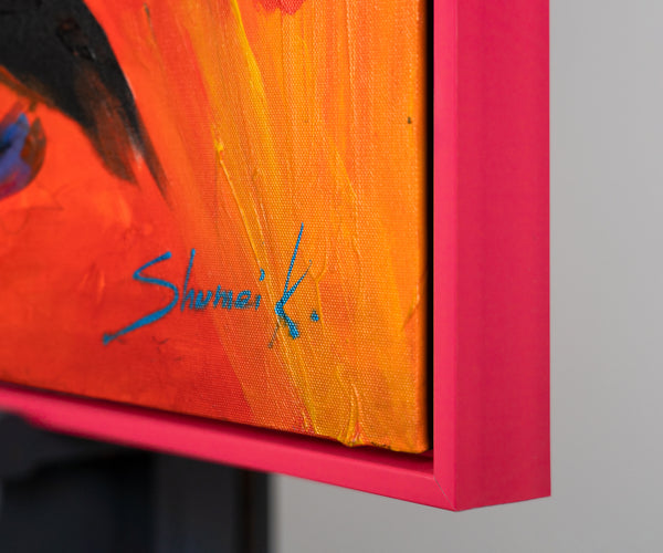 Acryl Kunstwerk Abstrakt Struktur Farben Handgemalt