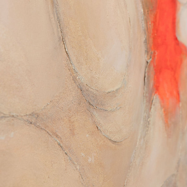 Acrylmalerei mit kräftigem Farbakzent