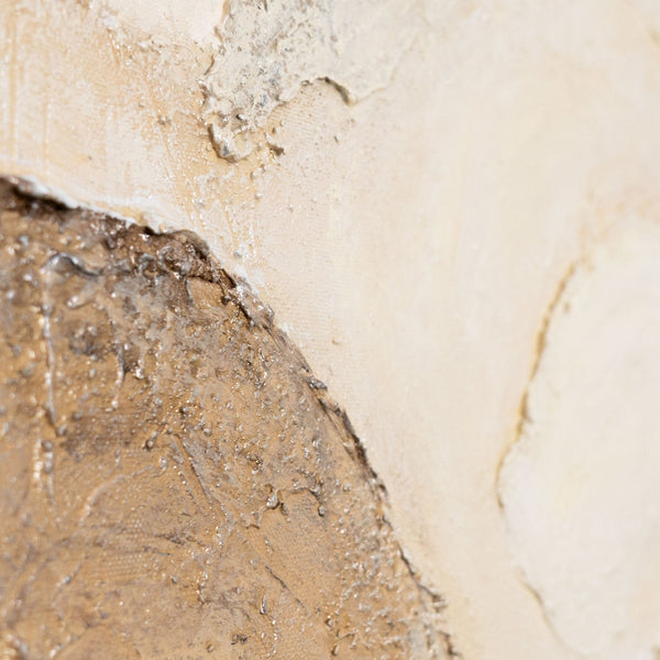 Acrylmalerei Relief in Erdtönen