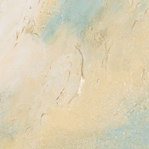 Acrylmalerei Struktur hell beige und blau