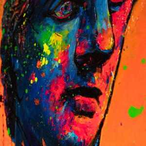 Acrylmalerei Urban Stil Neonfarben