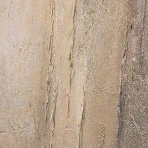 Beige Wandkunst mit Textur Tiefe