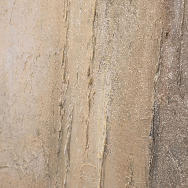 Beige Wandkunst mit Textur Tiefe