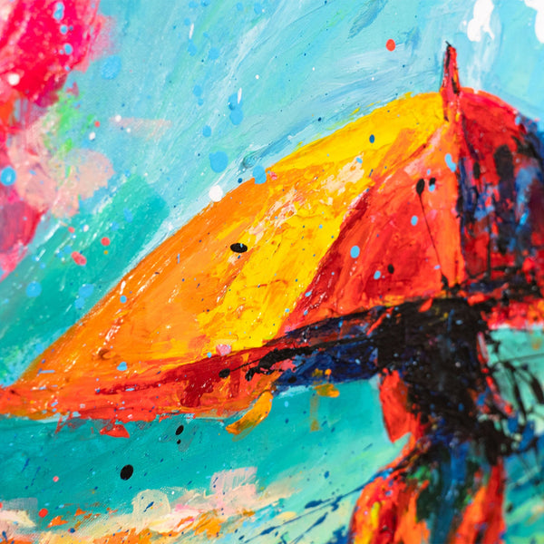 Expressionistische Kunst auf Leinwand