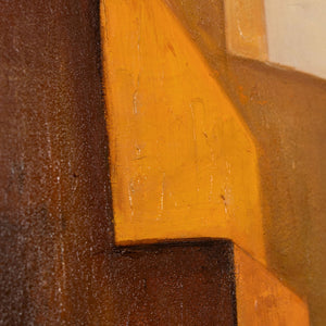 Geometrische Acrylmalerei Strukturdetail