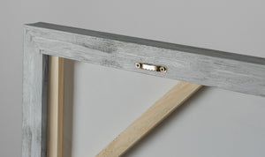 Rückseite Leinwand mit Rahmen