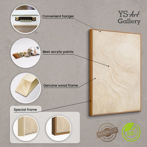 Leinwandkunst handgemalt Struktur und Tiefe