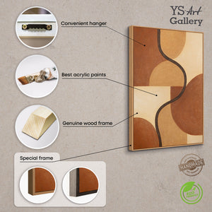 Leinwandkunst handgemalt Struktur und Tiefe