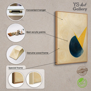 Handgemalte Acrylkunst auf strukturierter Leinwand