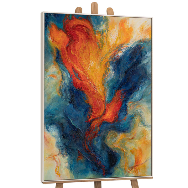 Handgemaltes Leinwandbild abstrakt farbenfroh