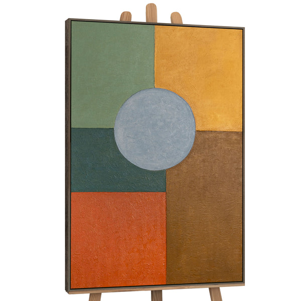 Handgemaltes Leinwandbild geometrisch modern