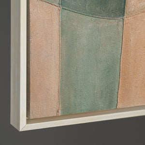 Kantenansicht Leinwand naturfarbene Struktur