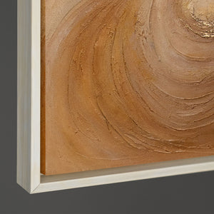 Kantenansicht Leinwandbild gold bronze