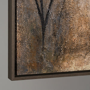 Kantenansicht strukturierte Leinwand Naturmotiv