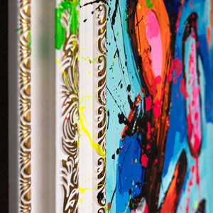 Leinwandbild Mit Goldrahmen Modern