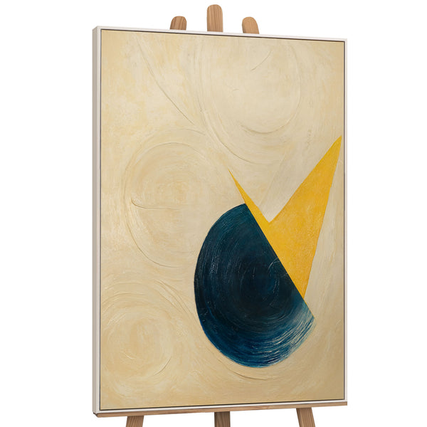 Leinwandbild modern geometrisch handgemalt