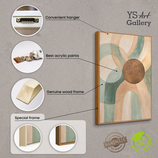 Leinwandkunst handgemalt Struktur und Tiefe