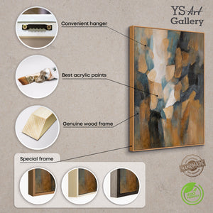 Leinwandkunst handgemalt strukturierte Oberfläche