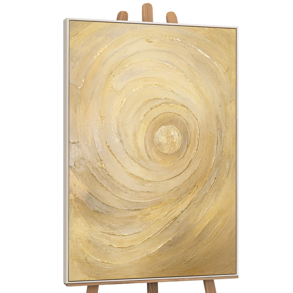 Leinwandbild modern mit Kreisstruktur