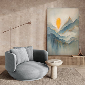 Moderne Wanddeko abstrakte Bergmalerei