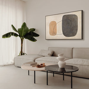 Moderne Wanddeko im Japandi Stil