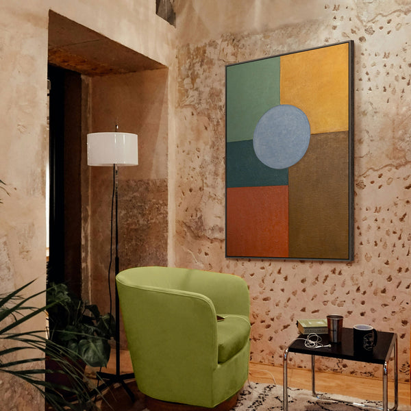 Moderne Wanddeko Wohnzimmer geometrische Kunst