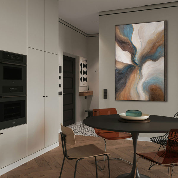 Moderne Wandkunst im Wohnbereich