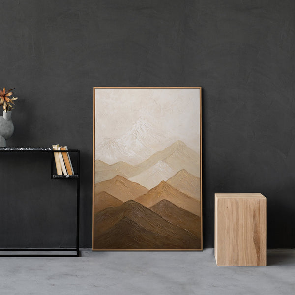 Moderne Wandkunst Wohnzimmer in Naturtönen