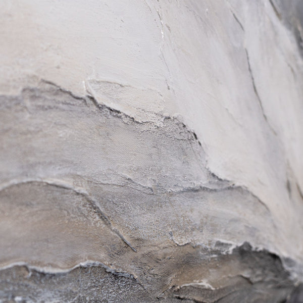 Strukturkunst Nahaufnahme hellgrau modern