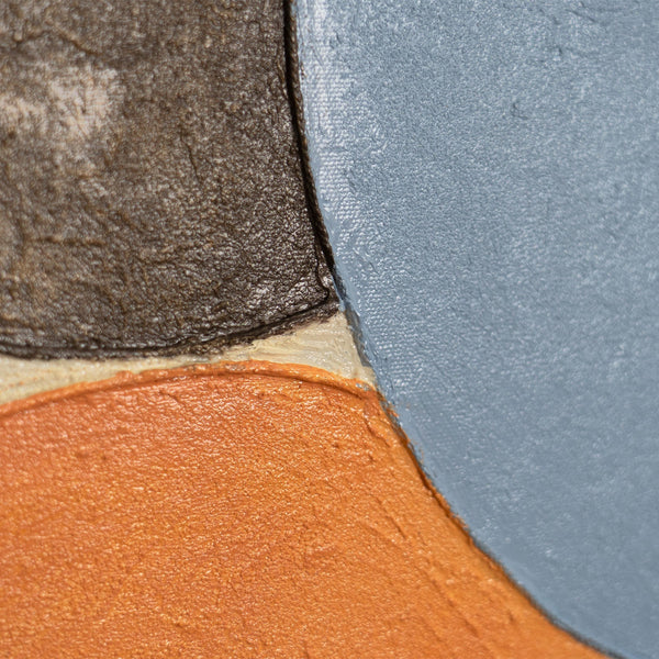 Nahaufnahme Reliefstruktur abstraktes Leinwandbild