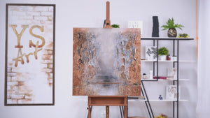 Acryl gemälde handgemalt "Klassik" 100x100cm