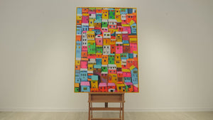 Leinwandkunst Acryl Textur Handgemalt