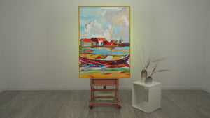 Handgemaltes Acrylbild auf Leinwand