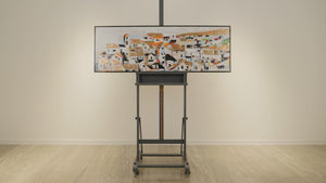 Handgemaltes Acrylbild Stadtlandschaft moderne Wandkunst