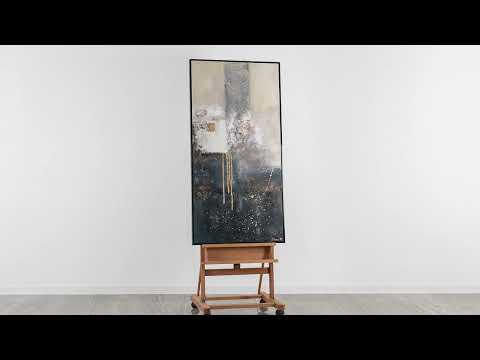 Wanddeko Wohnzimmer "Fragmente" mit Rahmen Abstrakte Kunst