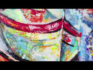 Moderne Wanddeko handgemalt