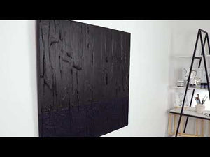 Moderne acrylbilder abstrakt "Dunkler Samt" 100x100cm