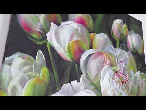 Leinwandbild Blumenmotiv Detail