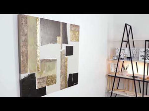 Handgemalte bilder auf leinwand für wohnzimmer "Charakter" 100x100cm