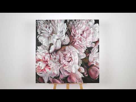 Leinwandkunst mit Blütendetails