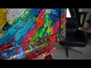 acryl-strukturmalerei-auge-relief